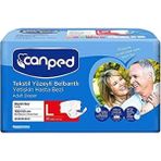 Canped Belbantlı Tekstil Hasta Bezi Large 30 Lu Yetişkinler için Konforlu Kullanım