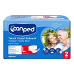 Canped Belbantlı Tekstil Yüzeyli Büyük Boy 60 Adet Yetişkin Hasta Bezi