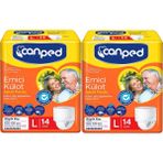 Canped Emici Külot Büyük L (Large) 28 Adet Hasta Bezi 110-150 cm - Beyaz