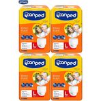 Canped Emici Külot Hasta Bezi, Büyük-Large, 110-150 cm Bel Ölçüsü, 32 Adet (4 Paket)