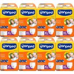 Canped Emici Külot Hasta Bezi, XL-Extra Large, 130-170 cm Bel Ölçüsü, 56 Adet (8PK*7)