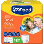 Canped Emici Külot, M Beden, 85-125 cm Bel Ölçüsü, 9'lu Paket