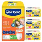 Canped Emici Külot Orta M-Medium 24 Adet + 3 Adet Canped Mesane Pedi Normal