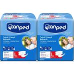 Canped Gece Eko L-Large Beden 28 Adet Belbantlı Hasta Bezi