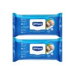Canped Hasta Vücut Perine Temizleme Islak Mendil Havlu 48 Yaprak Xl (2 Li Set) Plastik Kapaklı