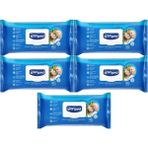 Canped Hasta Vücut Perine Temizleme Islak Mendil Havlu 48 Yaprak XL 5’li Set - Beyaz - Standart