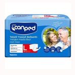 Canped Large 30'lu Paket Belbantlı Tekstil Yüzey Hasta Bezi