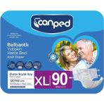 Canped Tekstil Yüzeyli Belbantlı Ekstra Büyük 90 Adet Hasta Bezi