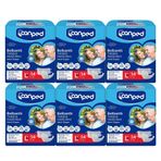 Canped Tekstil Yüzeyli Belbantlı Gece L 6×14'lü Hasta Bezi