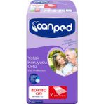 Canped Yatak Koruyucu Örtü Extra 80cm x 180cm 10'lu Emici Özellik ile Pratik Temizlik İmkanı