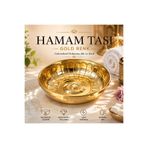 canper Hamam Tası Gold Hamam Tası Motifli Metal