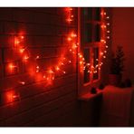 Cansa Damla Uçlu Kırmızı Dekoratif Işık 10 Metre 100 LED