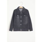 Cansın Mini Füme Düğmeli Erkek Çocuk Jean Ceket 15524