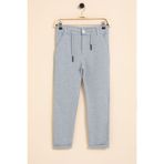 Cansın Mini Gri Erkek Çocuk Duble Paça Beli Lastikli Basic Kumaş Pantolon 21419