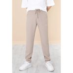Cansın Mini Kahve Duble Paça Erkek Çocuk Jogger Kumaş Pantolon 20057
