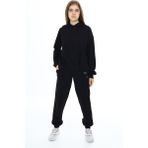 Cansın Mini Kız Çocuk Siyah Basic Kapüşonlu Takım 18900 - 11 - 12 Yaş