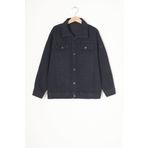 Cansın Mini Sıyah Düğmeli Erkek Çocuk Jean Ceket 16774