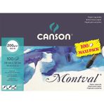 Canson 24x32 cm 100 Yaprak 200 gr Blok Montval Sulu Boya Kağıdı Blok