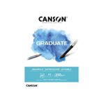 canson a3 sulu boya bloğu (sulu boya resim defteri) graduate 20 yaprak 250 gram 400110375 - Yok
