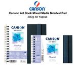 Canson Art Book Mixed Media Montval Pad 300 gr 48 Yaprak Defter