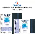 Canson Art Book Mixed Media Montval Pad 300 gr 48 Yaprak Defter