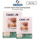 Canson Ca Grain Yellow Ochre Drawing Paper 30 Yaprak 250 gr Defter