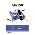 Canson Graduate Lettering Mixed Media Marker Pad 200 gr 20 Yaprak A4 Defter
