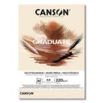 Canson Graduate Mixed Media Natural 220 gr 30 Yaprak Çizim Defteri