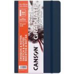 Canson Graduate Sert Kapaklı Eskiz Defteri 90Gr 14X21,6 184 Sayfa / 92 Yaprak - Lacivert