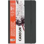 Canson Graduate Sert Kapaklı Eskiz Defteri 90Gr 14X21,6 184 Sayfa / 92 Yaprak - Siyah