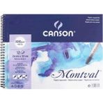Canson Montval Aquarelle Cold Pressed 300GR Spiralli Sulu Boya Blok 12 Sayfa 24X32CM - Karışık-Çok Renkli - standart