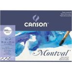 Canson Montval Aquarelle Cold Pressed 300GR Sulu Boya Blok 100 Sayfa 24X32CM - Karışık-Çok Renkli - standart
