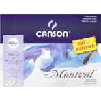 Canson Montval Aquarelle Cold Pressed 300GR Sulu Boya Blok 100 Sayfa A3(29.7X42CM) - Karışık-Çok Renkli - standart