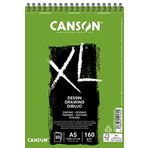 Canson Xl Draw Eskiz ve Resim Defteri, Spiralli, 30 Sayfa, A5, 160G