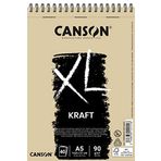 Canson Xl Kraft Eskiz ve Resim Defteri, Spiralli, 40 Sayfa, A5, Brun, 90G