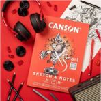 Canson Xsmart Sketch & Notes A4 90 gr 50 Sayfa Çizim Defteri