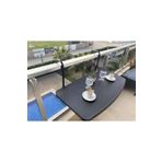 CANSUKC Pratik Balkon Masası, Askılı Balkon Masası, Katlanabilir Masa 40x80 Cm Balkon Masası