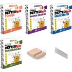 Çanta 5. Sınıf Matematik Türkçe Fen Sosyal Alıştıran Defter+Telefon Tutucu +Soru Çözüm Ayıracı - Derslere Yardımcı