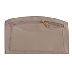 Çanta Aksesuar 24x15 cm Açık Vizon Renk Troklu Suni Deri Cep Light Gold Metalli