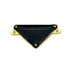 Çanta Aksesuar 3.5x2 Cm Üçgen Metal Plaka Etiket Süs Gold Metalli