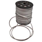 Çanta Aksesuar 4 mm Silver Renk Suni Deri İp 5 Metre