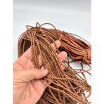 Çanta Aksesuar Deri Tüp Örgü 3 mm 1 Metre Taba Renk
