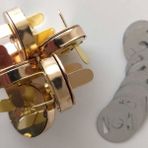 Çanta Aksesuar Örgü Çantaya Mıknatıslı Çıtçıt Light Gold 5Li Paket