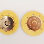 Çanta Aksesuar Sarı Suni Derili Mıknatıslı Çıtçıt Light Gold Metalli