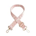 Çanta askısı omuz askısı çanta askısı genişliği 3.8cm omuz ayarlanabilir desen kadın Crossbody naylon kemer zincir kayış, B-altın Kanca, Wide-3.8cm