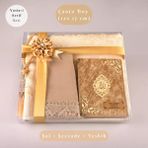 Çanta Boy Gold Yasin + Şal - Seccade - Tesbih