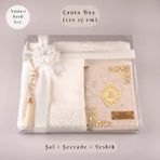 Çanta Boy Krem Yasin + Şal - Seccade - Tesbih