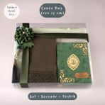 Çanta Boy Yeşil Yasin + Şal - Seccade - Tesbih