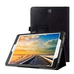 Çanta Samsung GALAXY Tab A SM-T550 T551 T555 9.7 inç için koruyucu k?l?f Flip Tablet Cover Case Siyah 4060131010114