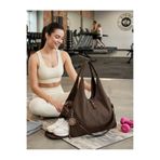 Çanta Trend Büyük Boy Çok Hafif Giglio Spor Omuz Çantası Kahve